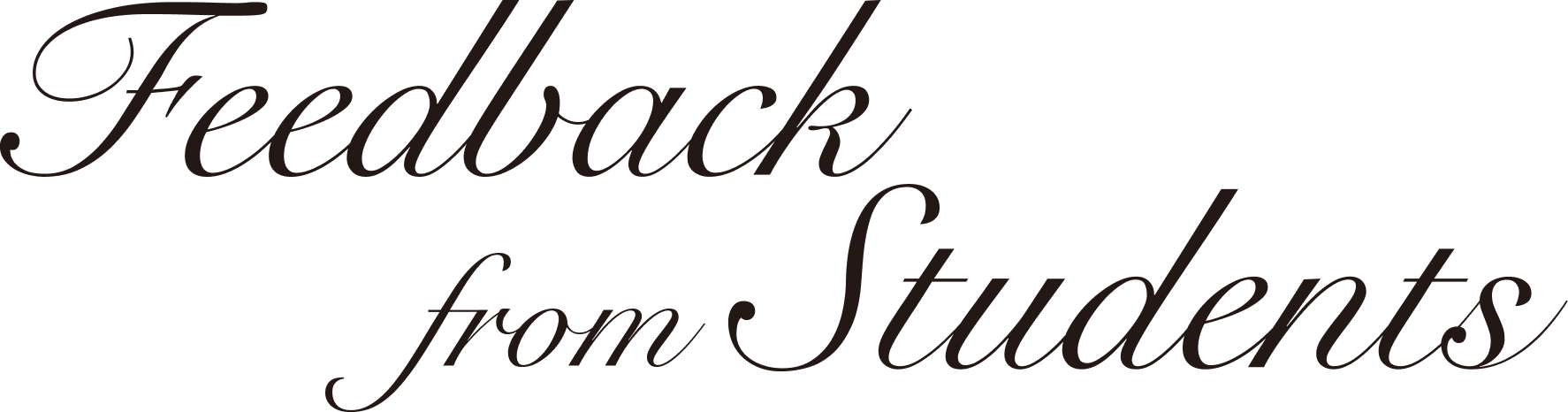 Feedback from Students